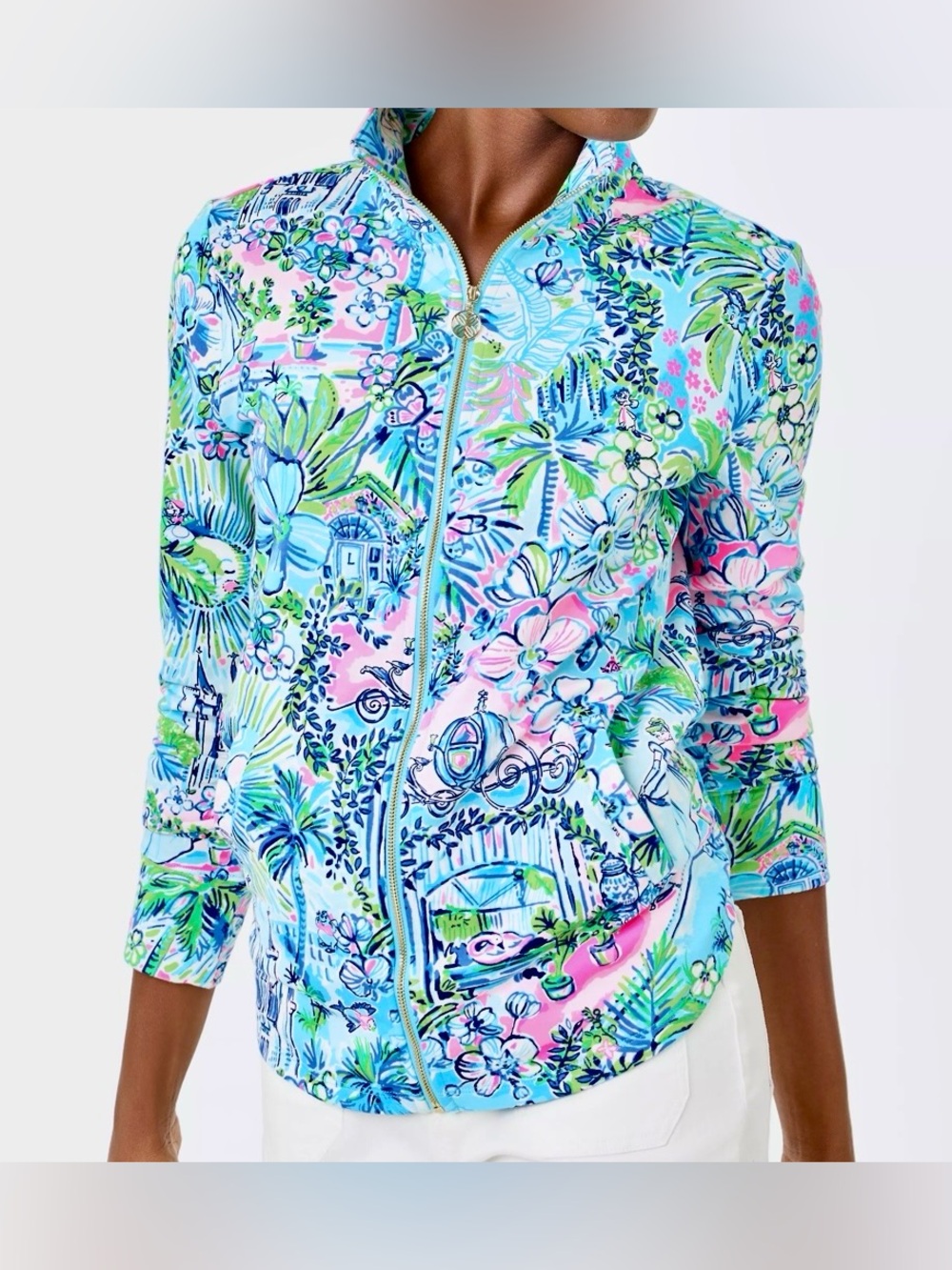 NWT Lilly Pulitzer Lilly Loves Disney Zip Up Jacket